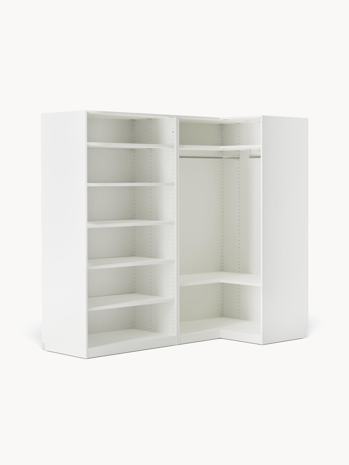Charlotte Modular Corner Wardrobe, 215 cm Wide, in various sizes