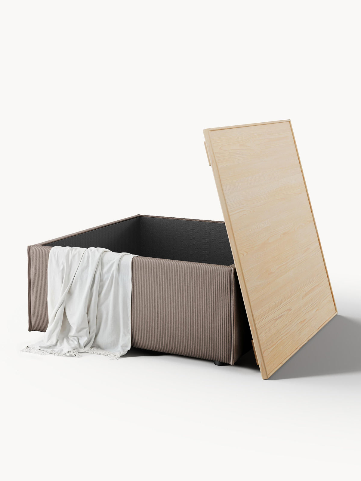 Lennon Corduroy Ottoman with Storage