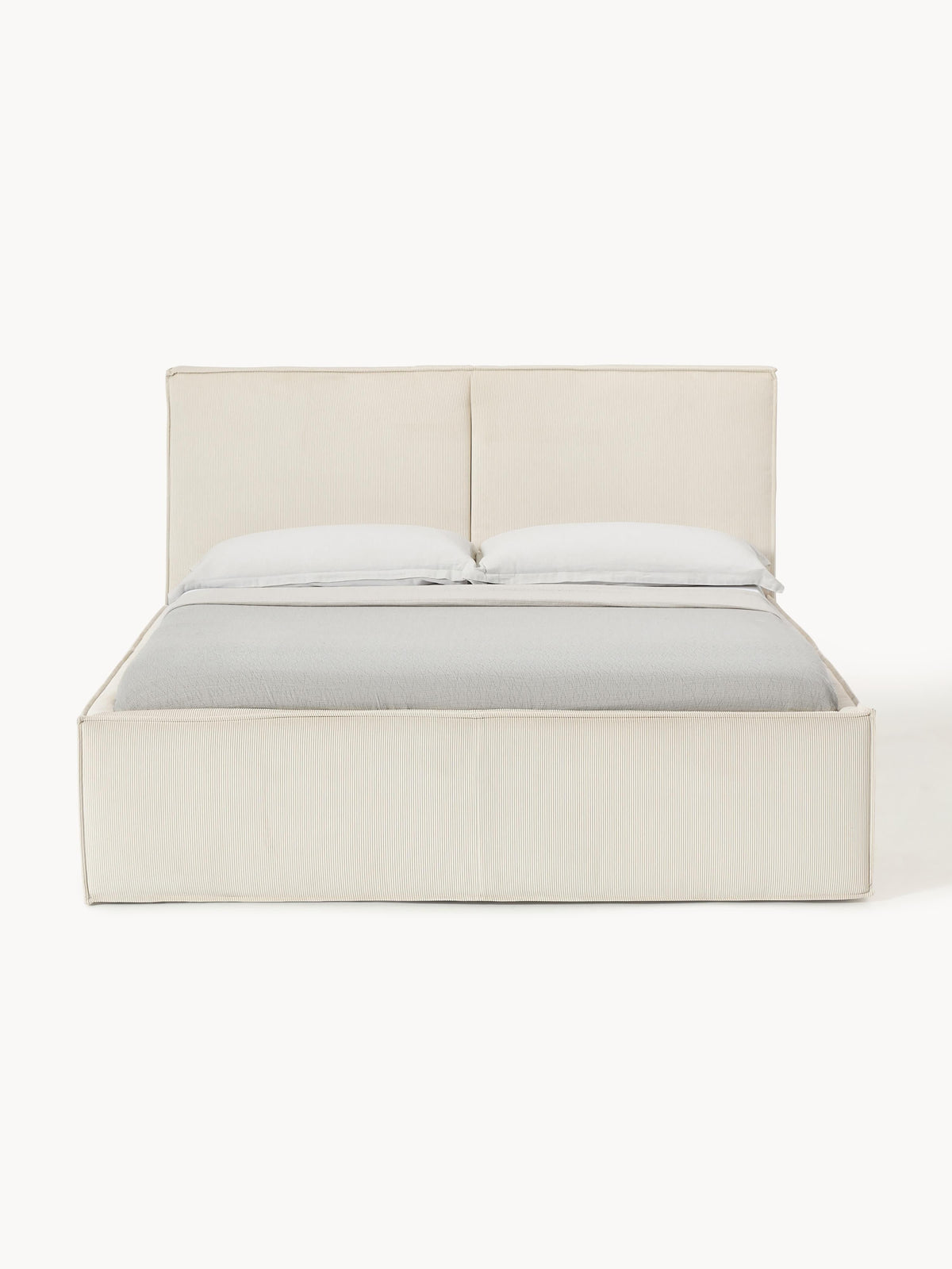 Dream Upholstered Corduroy Bed with Storage Space