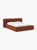 Gallery image 1 - Upholstered Bouclé Bed Lennon with Storage Space