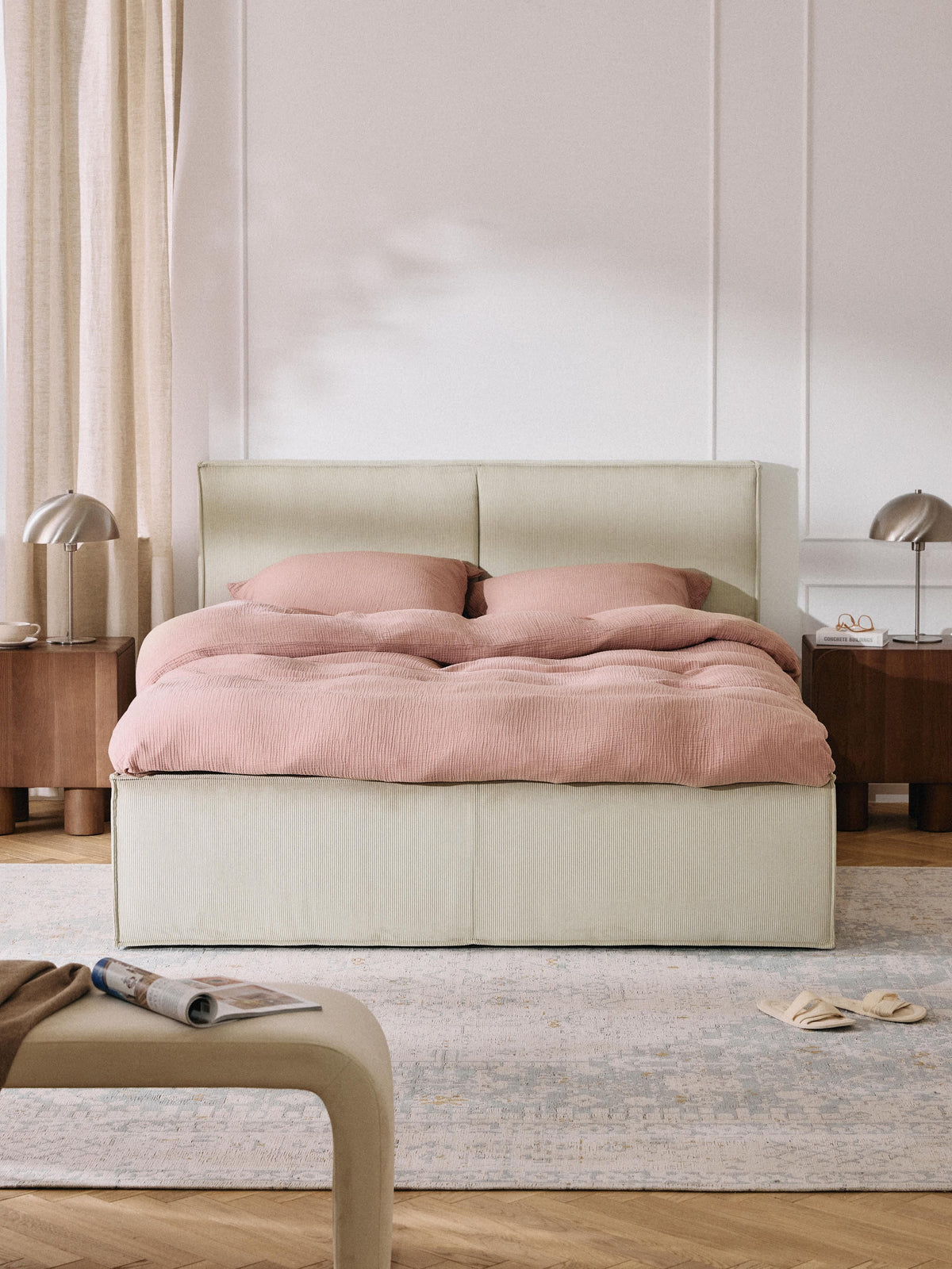 Dream Upholstered Corduroy Bed
