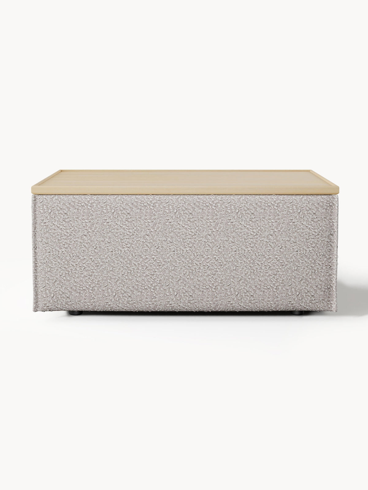 Lennon Bouclé Ottoman with Storage