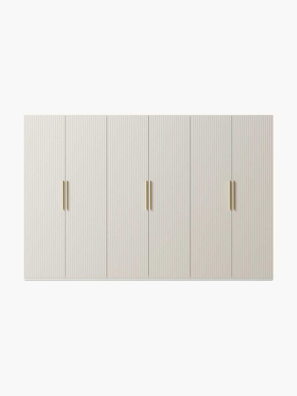 Simone Modular Revolving Door Wardrobe, 300 cm Wide, in various sizes