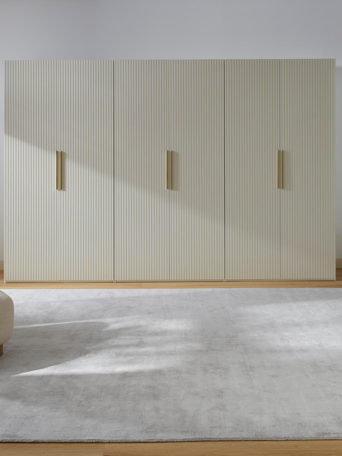 Simone Modular Revolving Door Wardrobe, 300 cm Wide, in various sizes