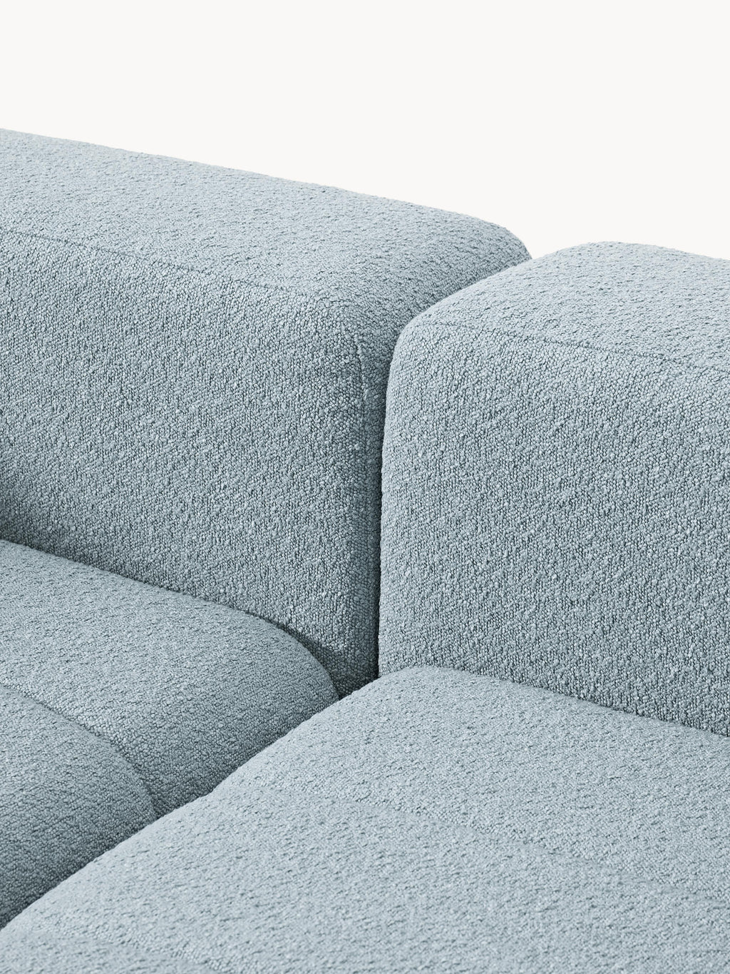 Lena Bouclé Modular Sofa (2-seater) with Ottoman (left/right)