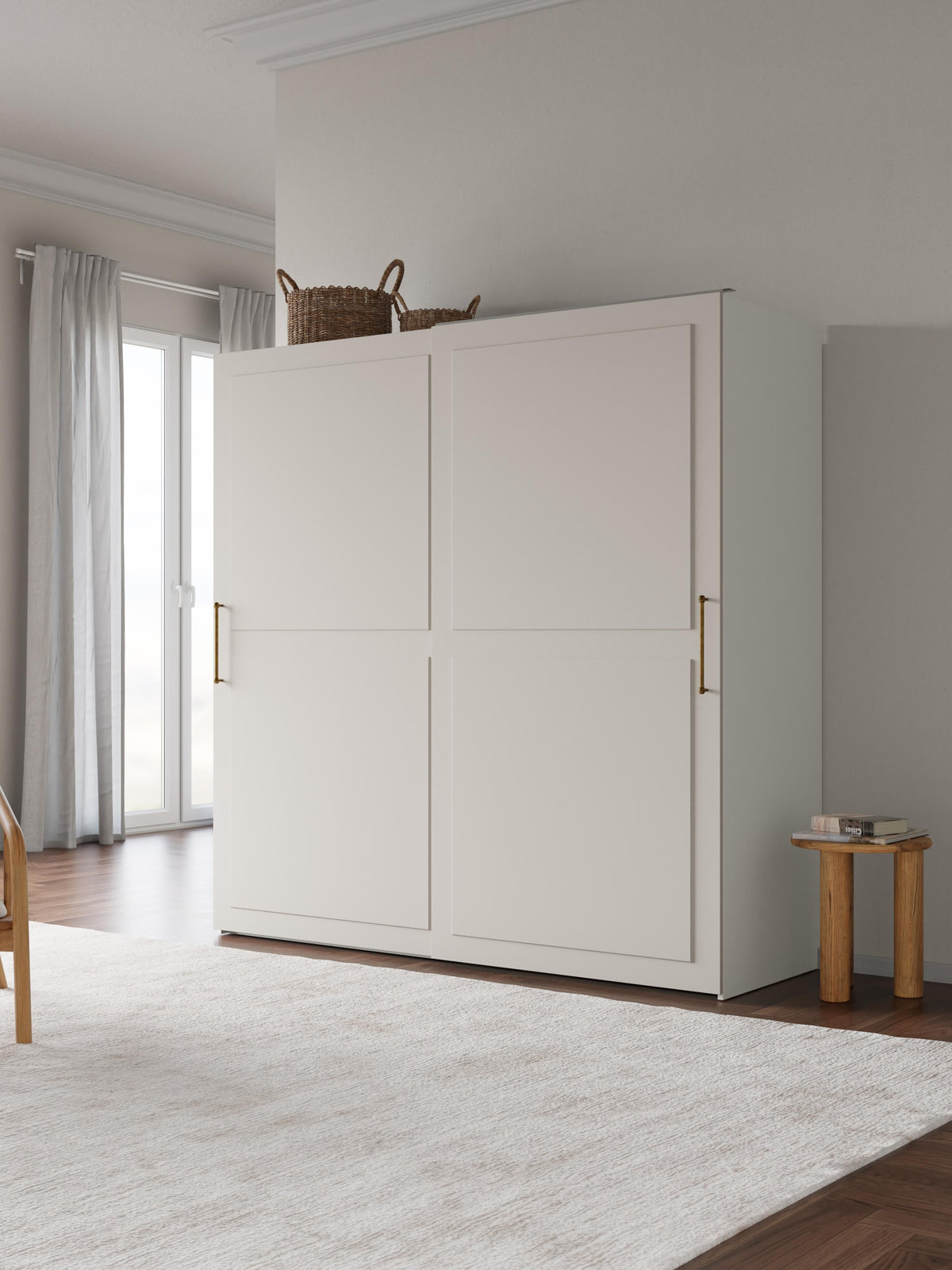 Charlotte Modular Sliding Door Wardrobe, 200 cm Wide, in various sizes