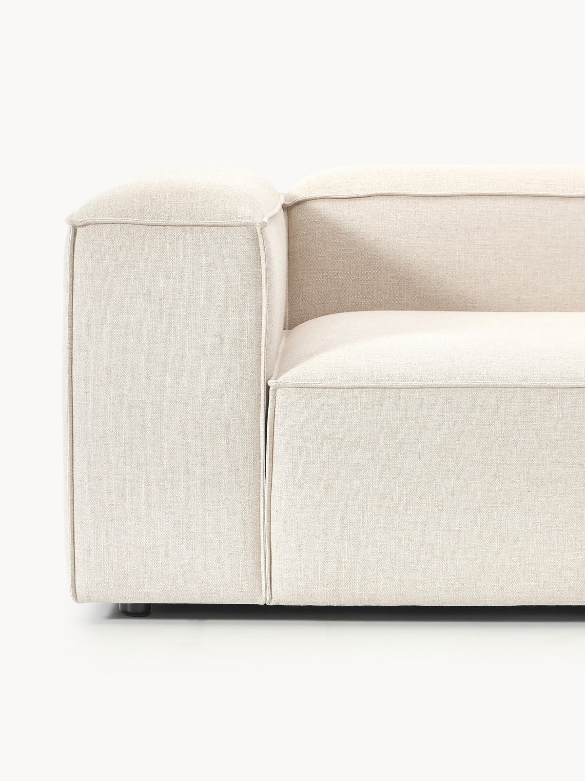 Lennon Linen Blend Modular Corner Sofa (3-seater)