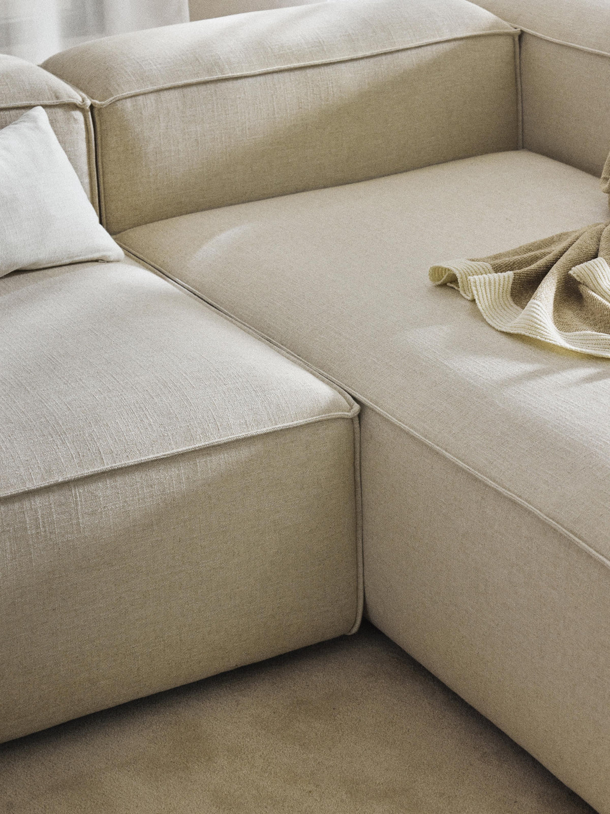 Lennon Linen Blend Corner Chaise Module