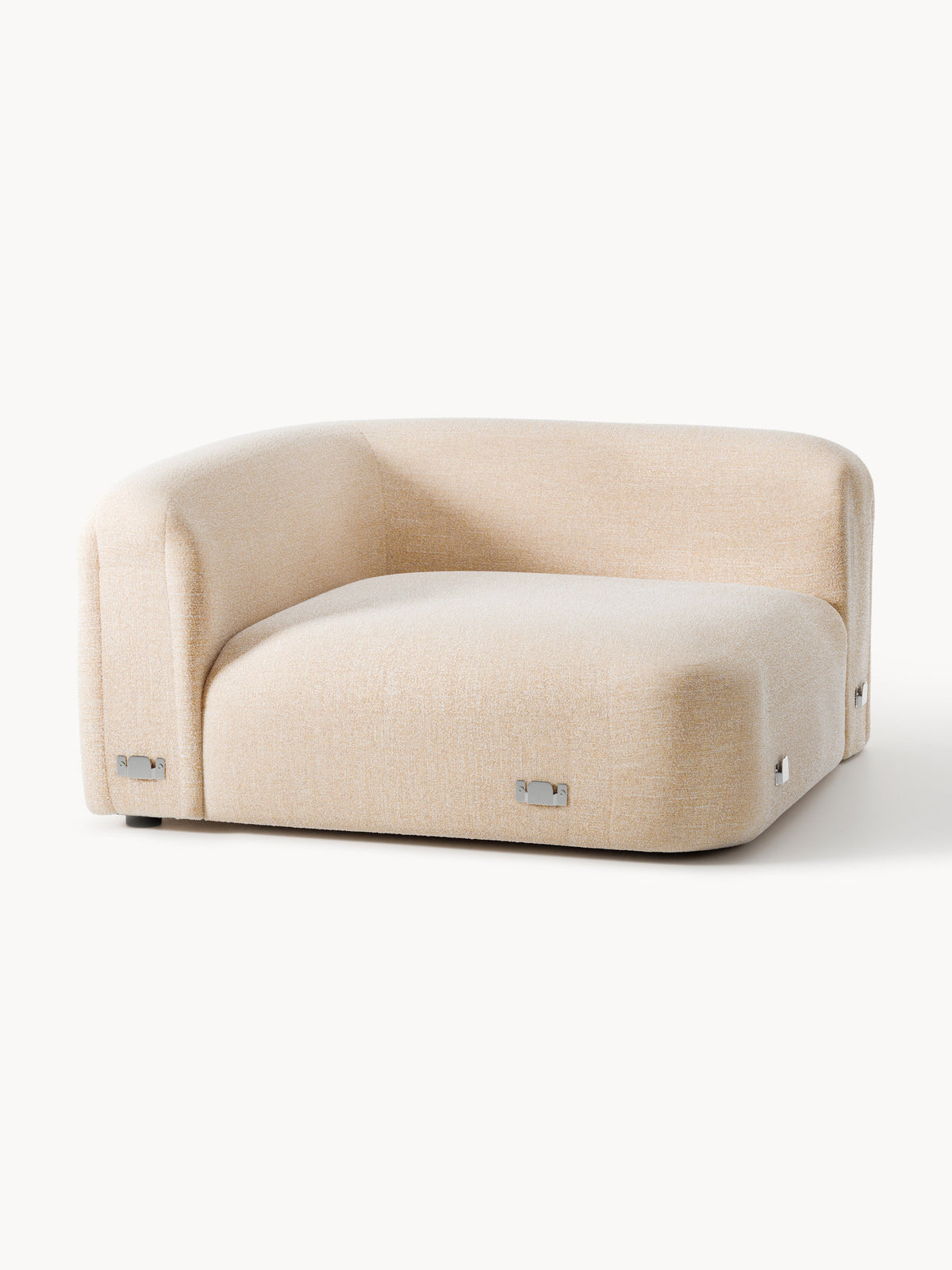 Wolke Round Bouclé Corner Module