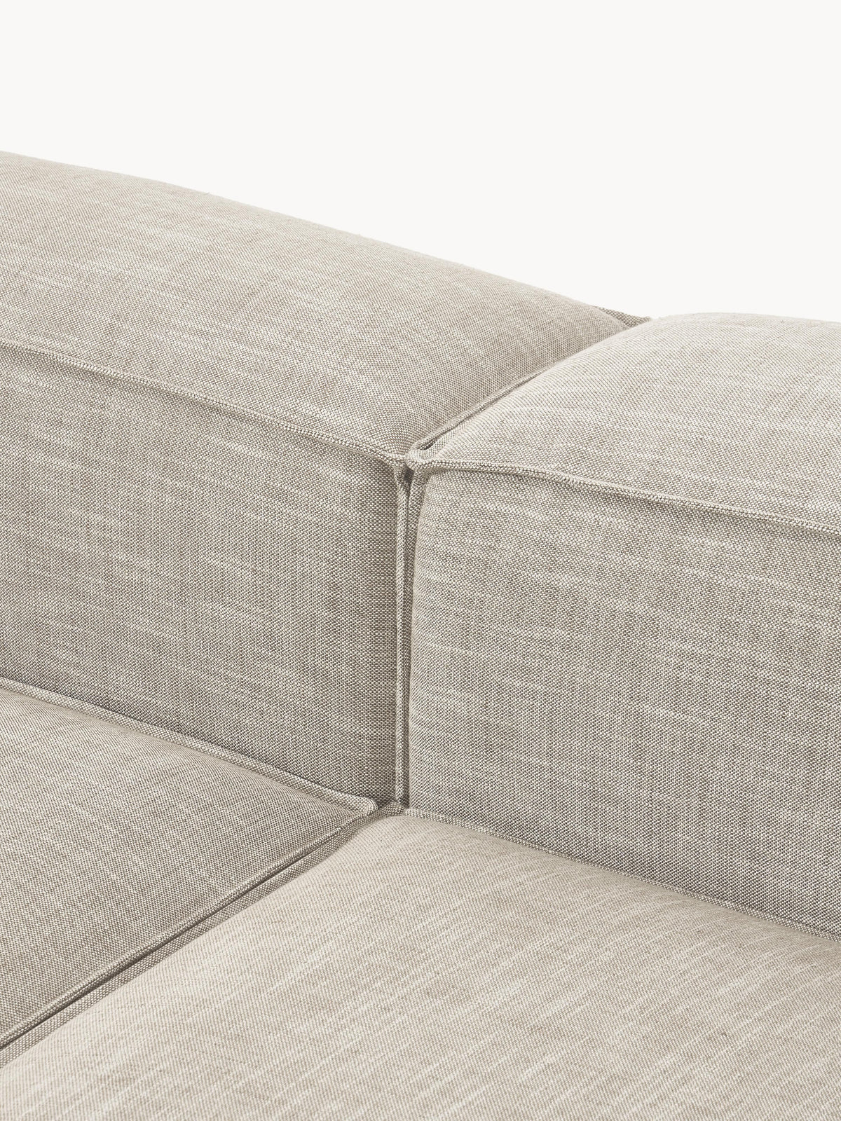 Lennon XL Linen Blend Modular Ottoman