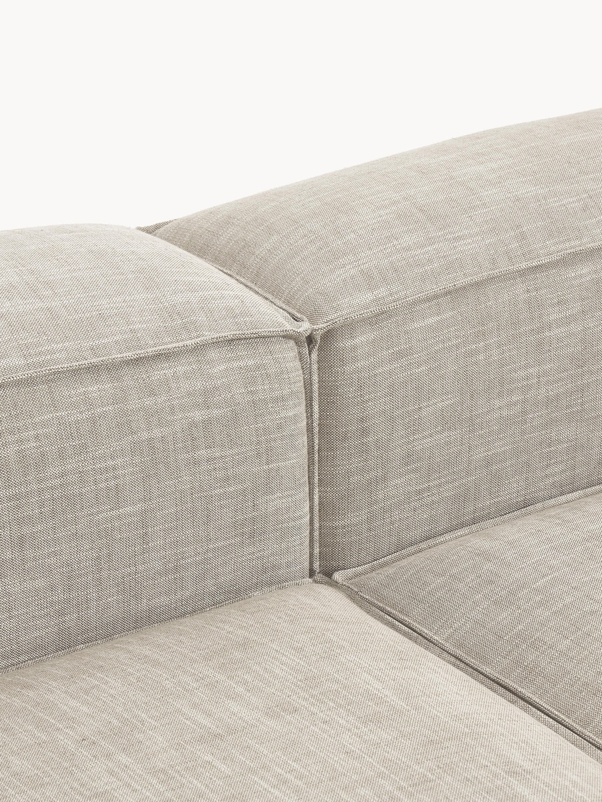 Lennon XL Linen Blend Modular Ottoman