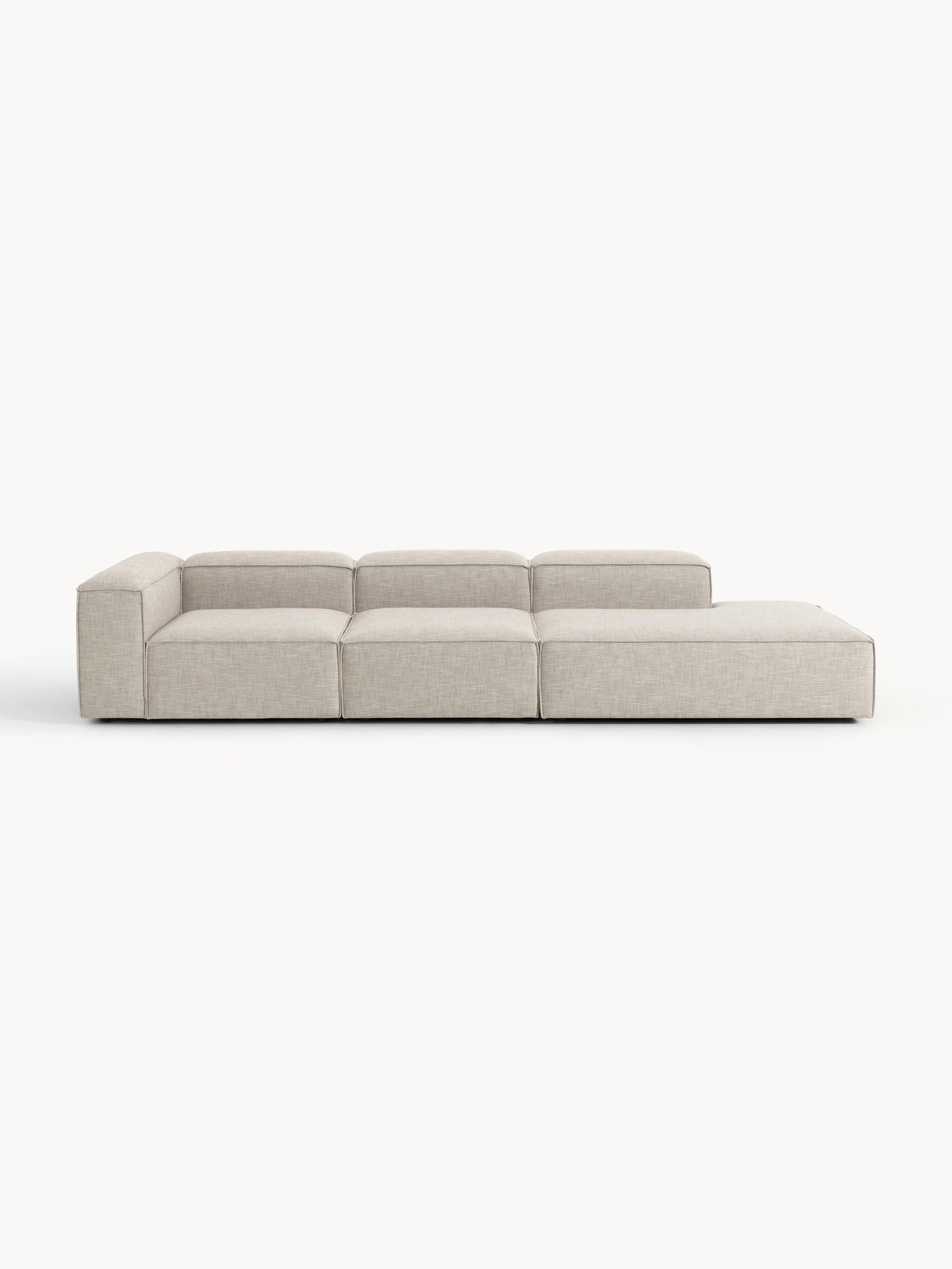 Lennon XL Linen Blend Modular Ottoman