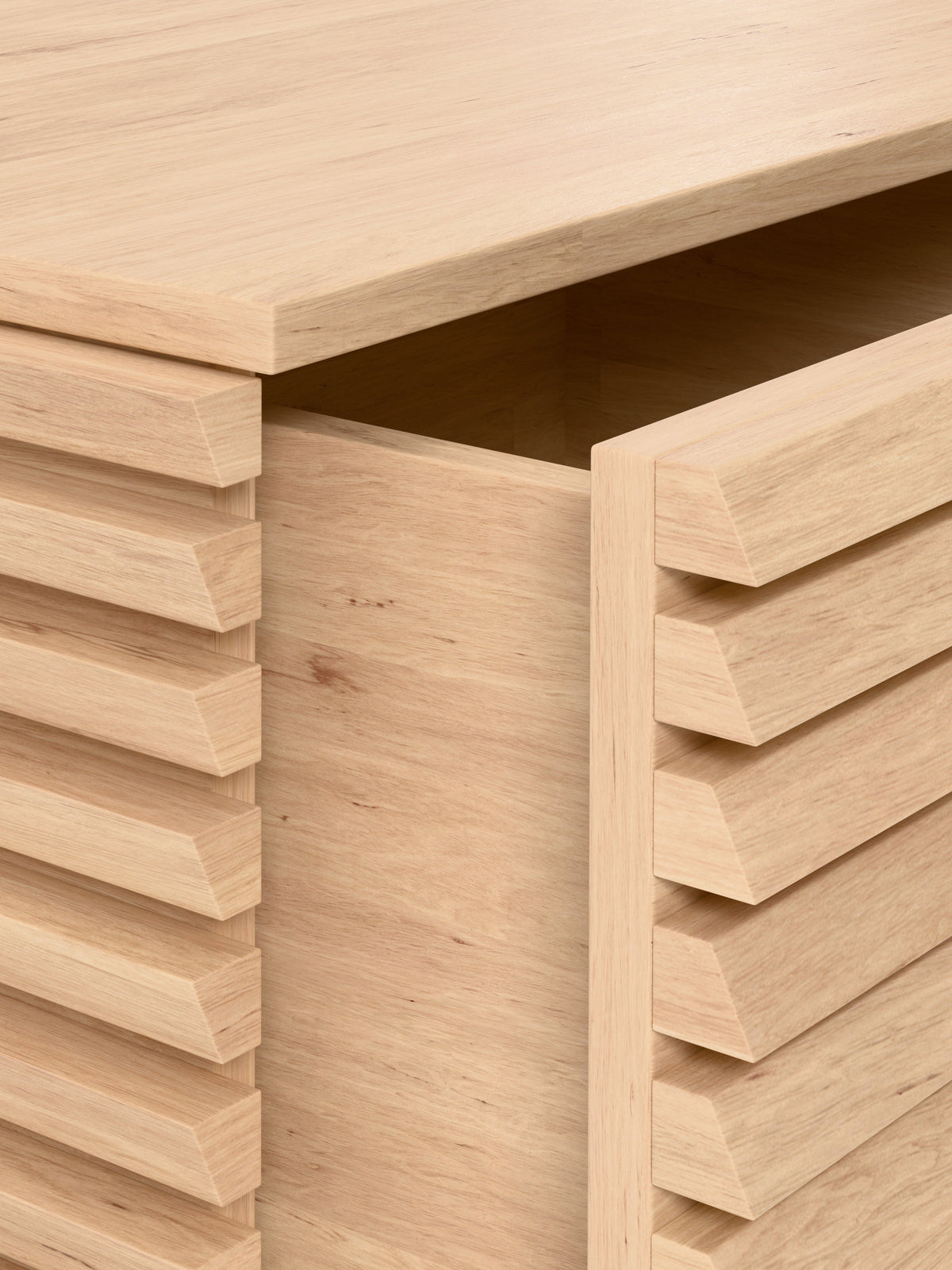 Pierce Oak Wood Bedside Table
