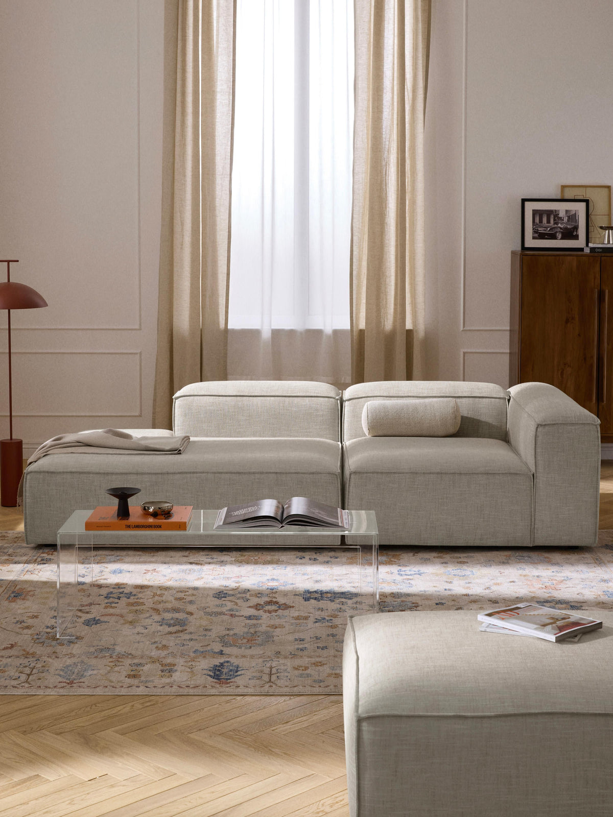 Lennon Linen Blend Chaise Module