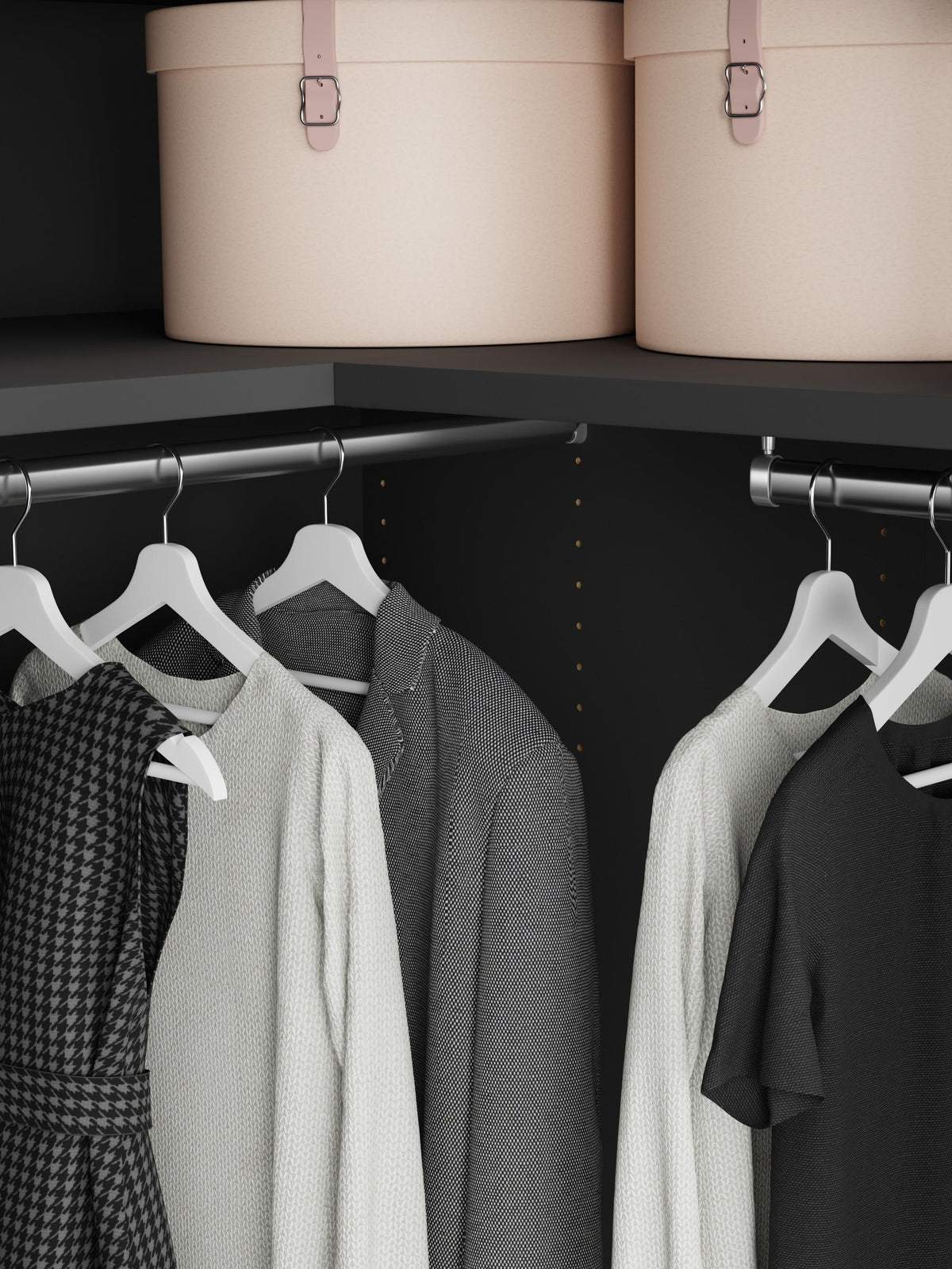 Simone Modular Corner Wardrobe, 215 cm Wide, in various sizes