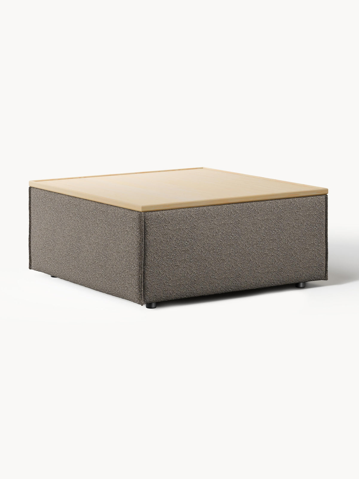 Gallery image 1 - Bouclé Ottoman Lennon with Storage