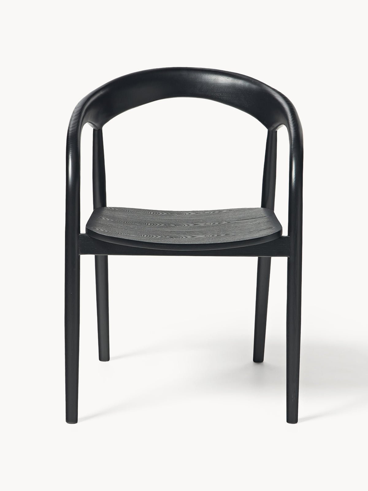 Camille Ash Wood Dining Chair with Armrests