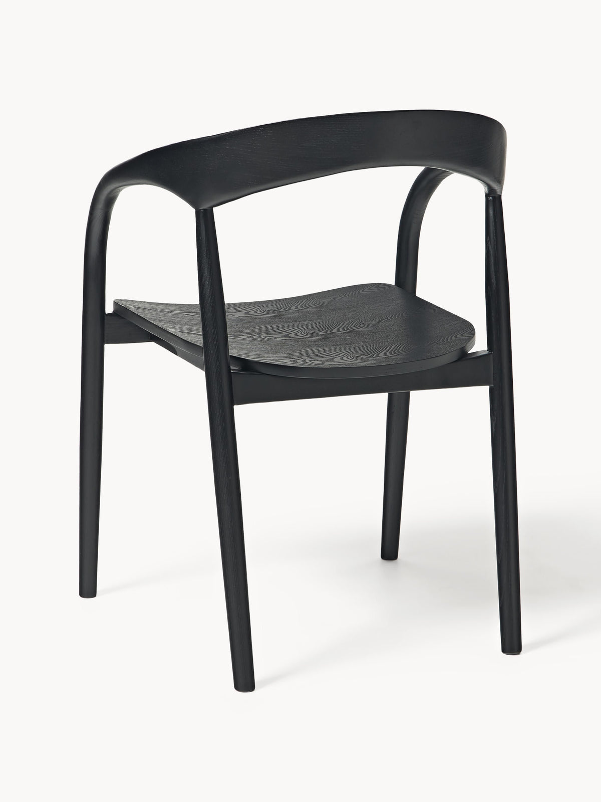 Camille Ash Wood Dining Chair with Armrests