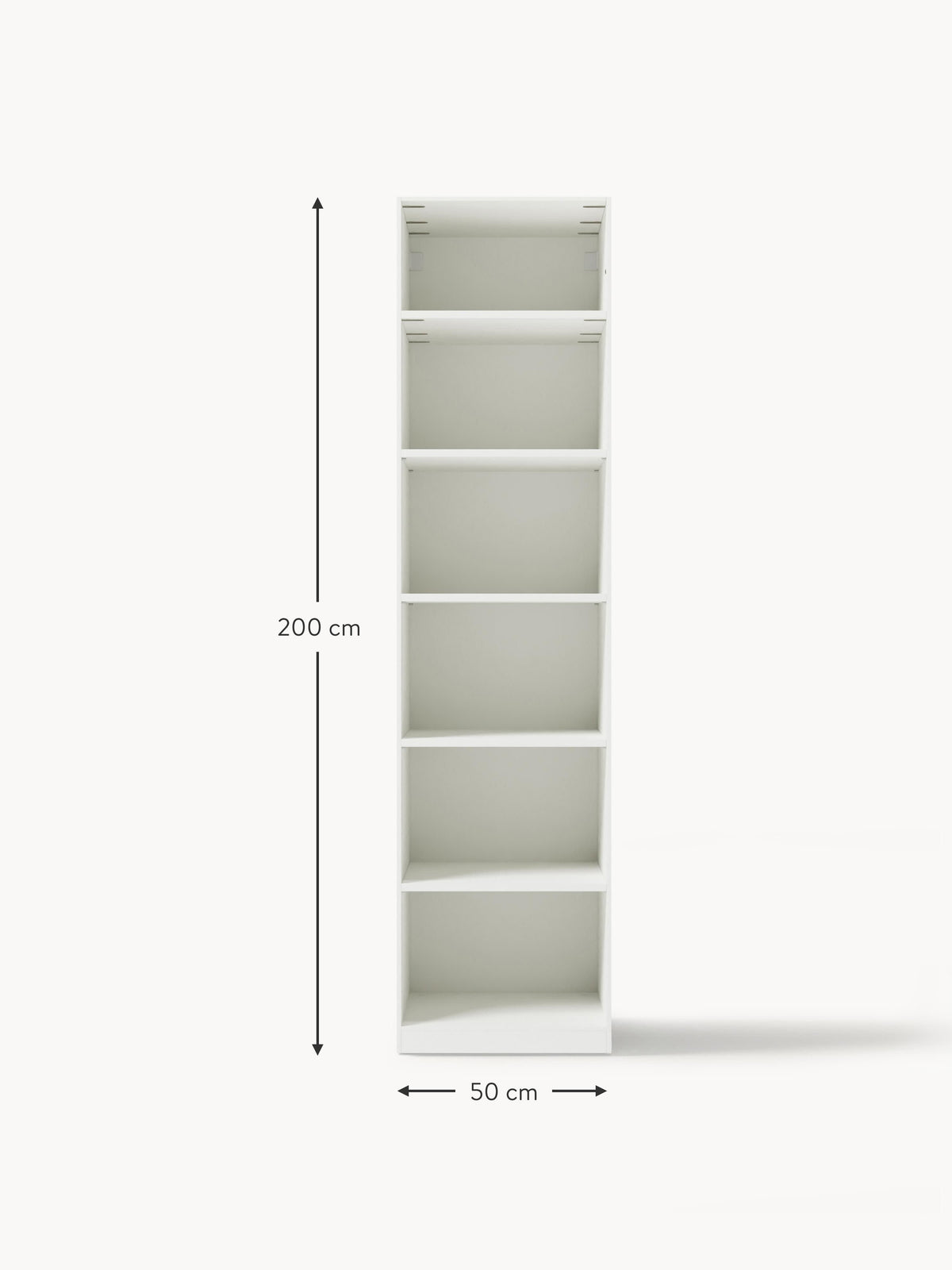 Jeanne Modular Hinged Door Wardrobe, 50 cm Wide, in various sizes