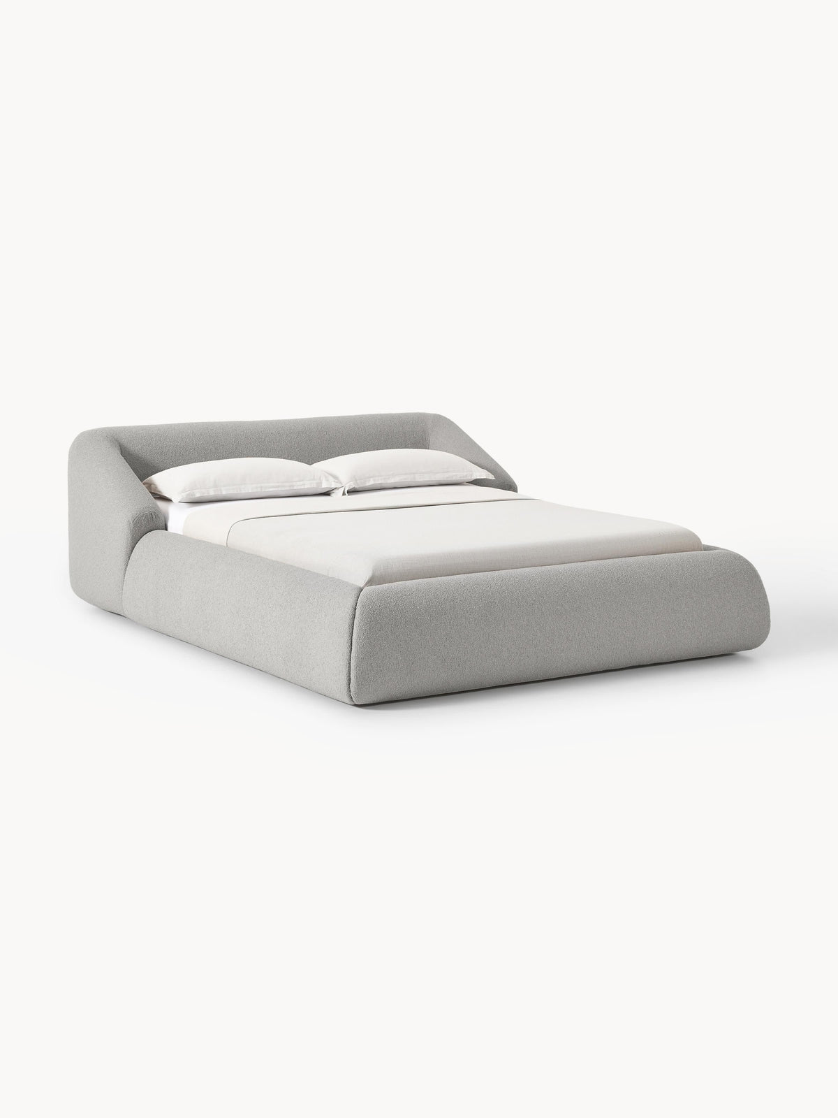 Gallery image 1 - Upholstered Bouclé Bed Sofia