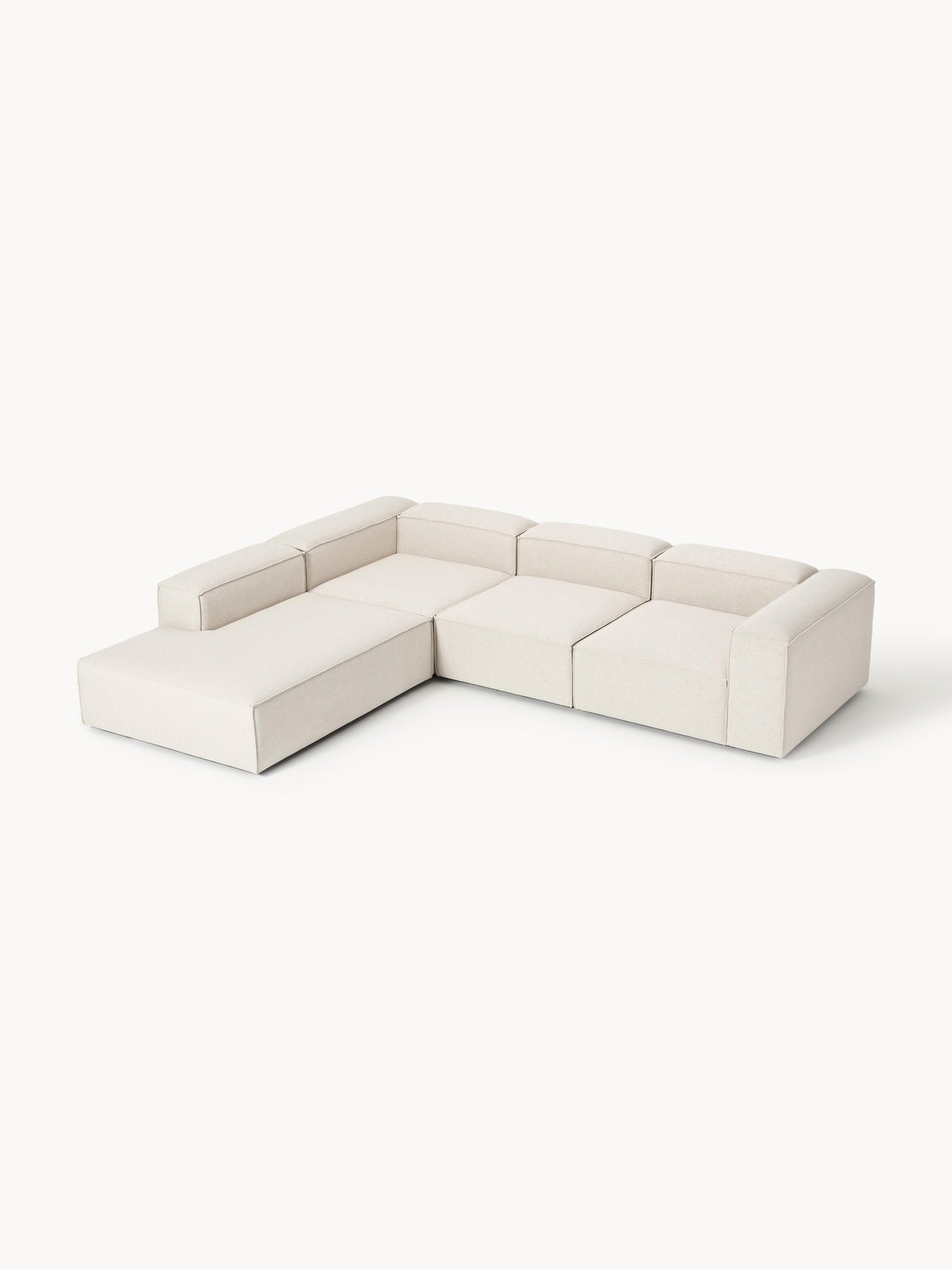 Gallery image 1 - Linen Blend Modular Corner Sofa Lennon (4-seater)