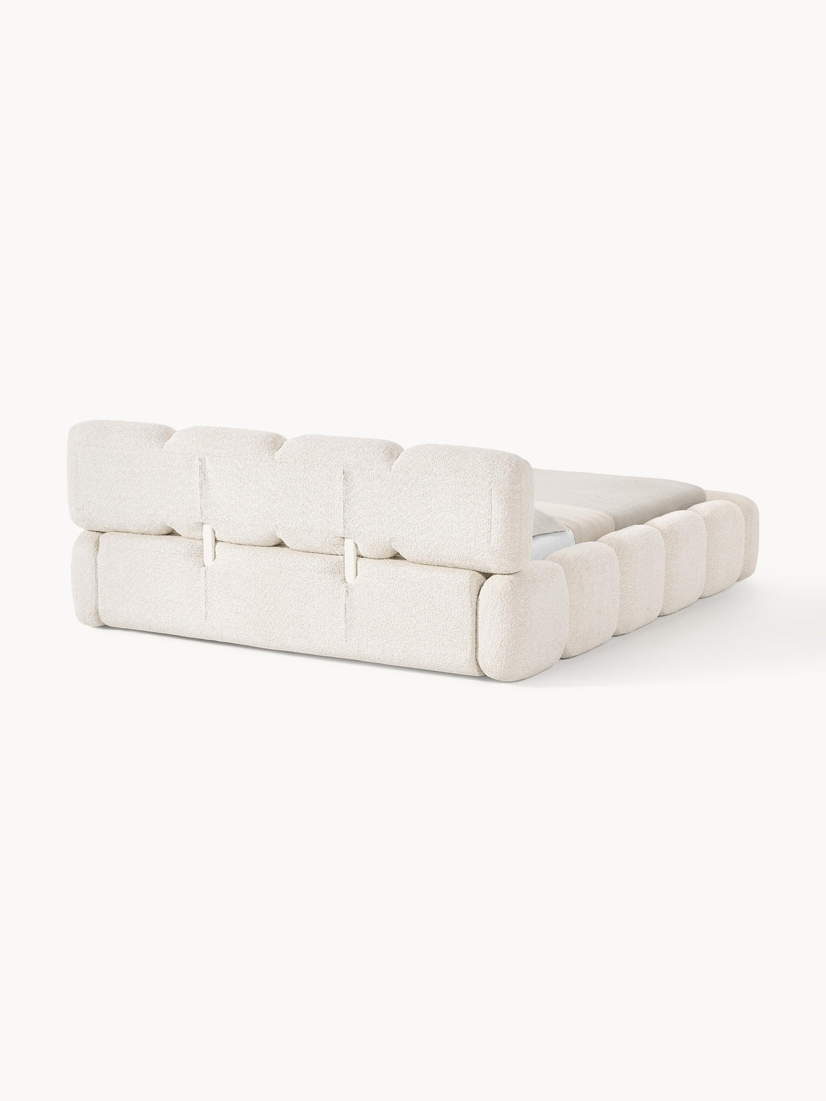 Tayla Upholstered Teddy Bouclé Bed with Storage