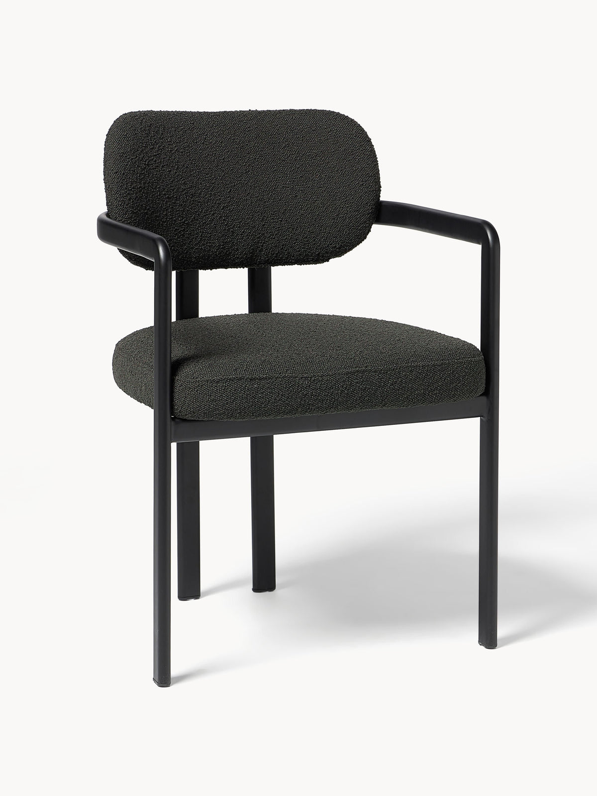 Adrien Upholstered Bouclé Dining Chair with Armrests