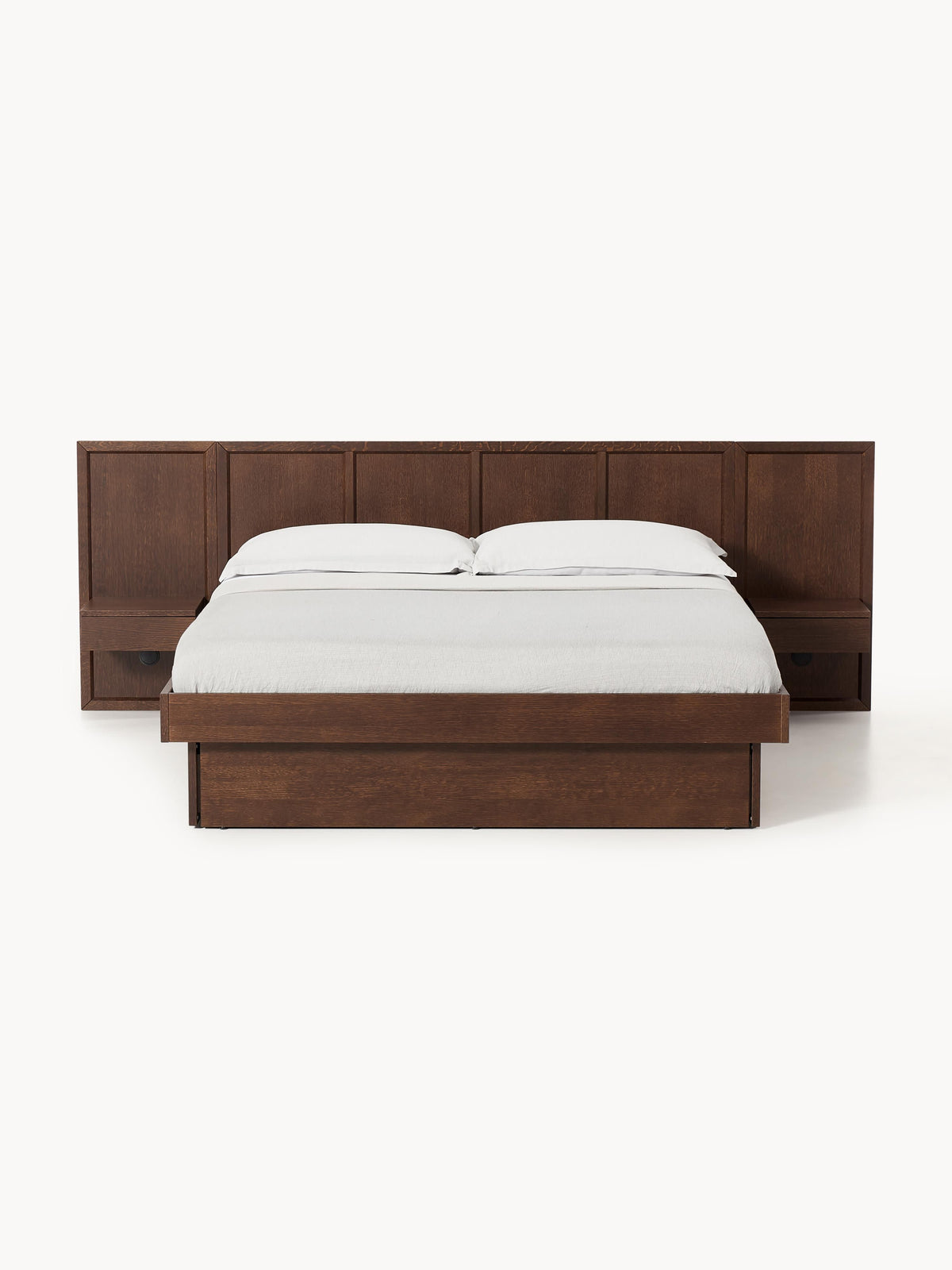 Nanto Wooden Bed with Drawers Tables and Headboard