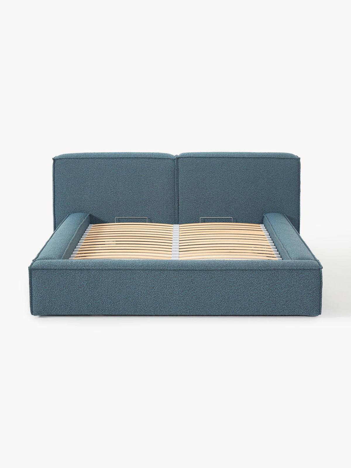 Lennon Upholstered Bouclé Bed with Storage Space