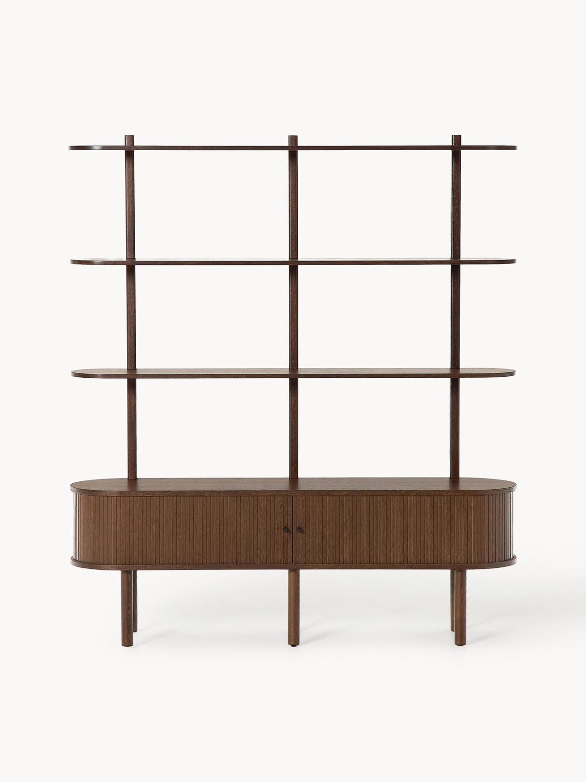 Calary Shelving Unit with Fluted Front