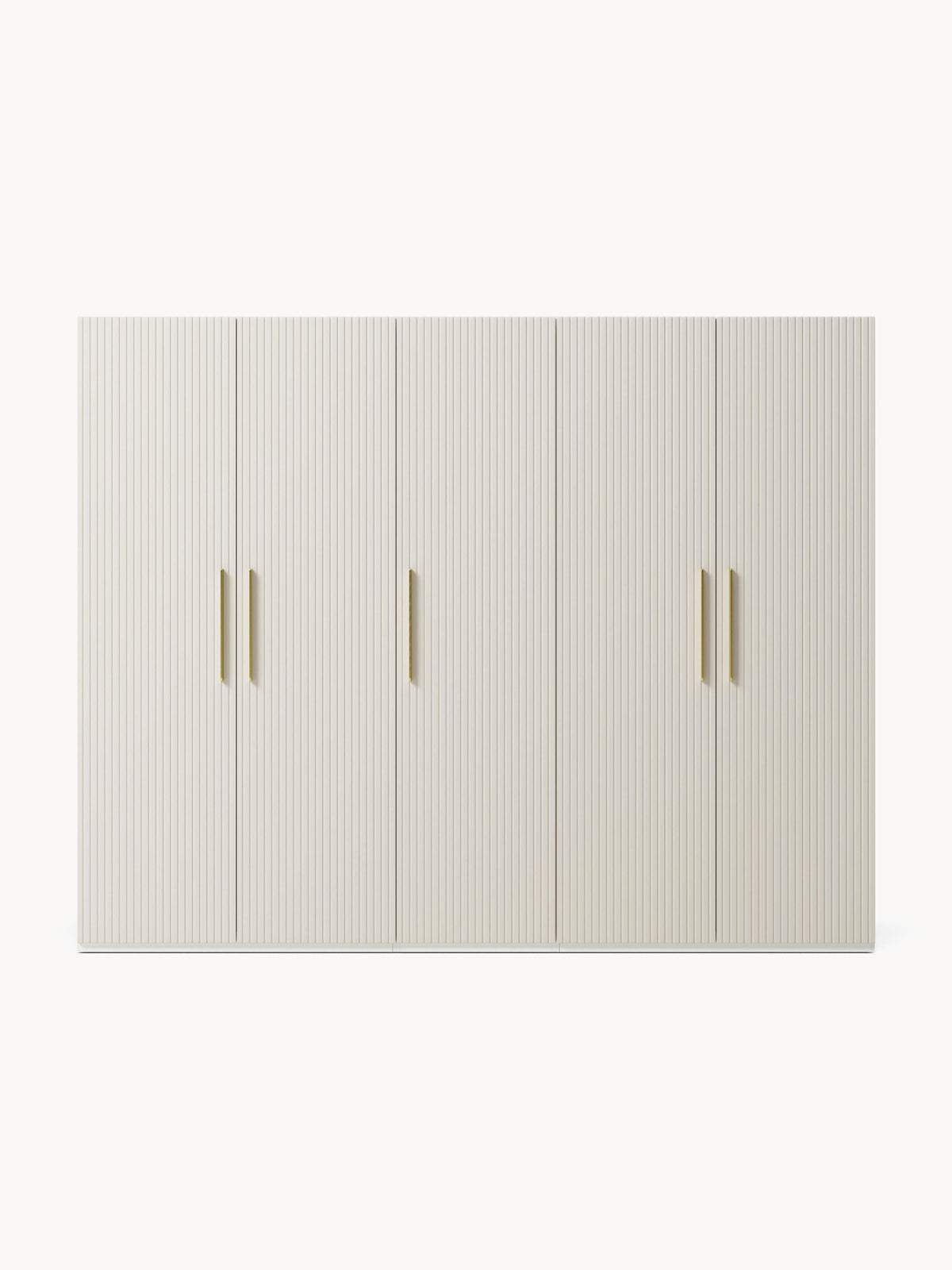 Simone Modular Revolving Door Wardrobe, 250 cm Wide, in various sizes