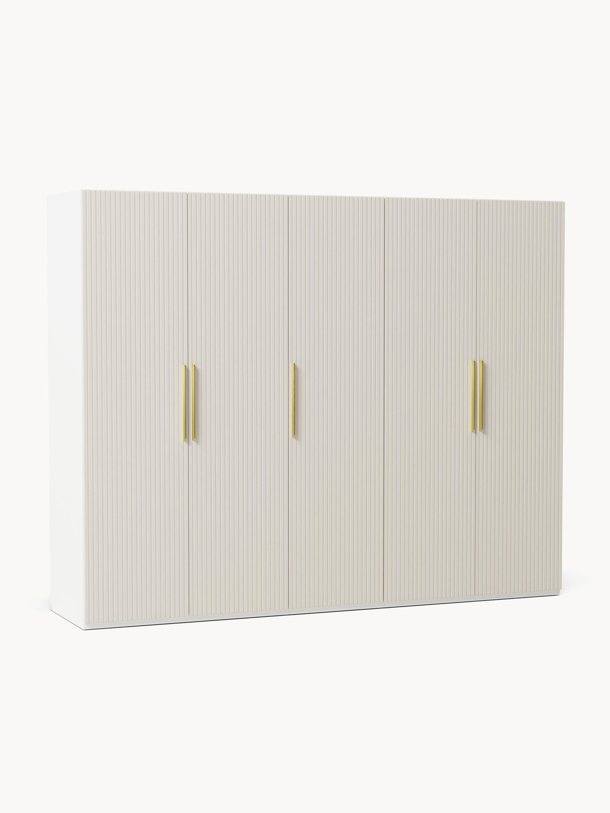 Simone Modular Revolving Door Wardrobe, 250 cm Wide, in various sizes