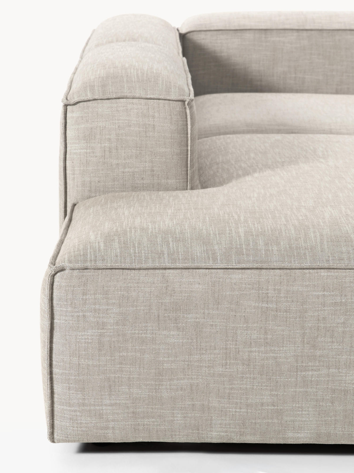 Lennon Linen Blend Modular Corner Sofa (4-seater)