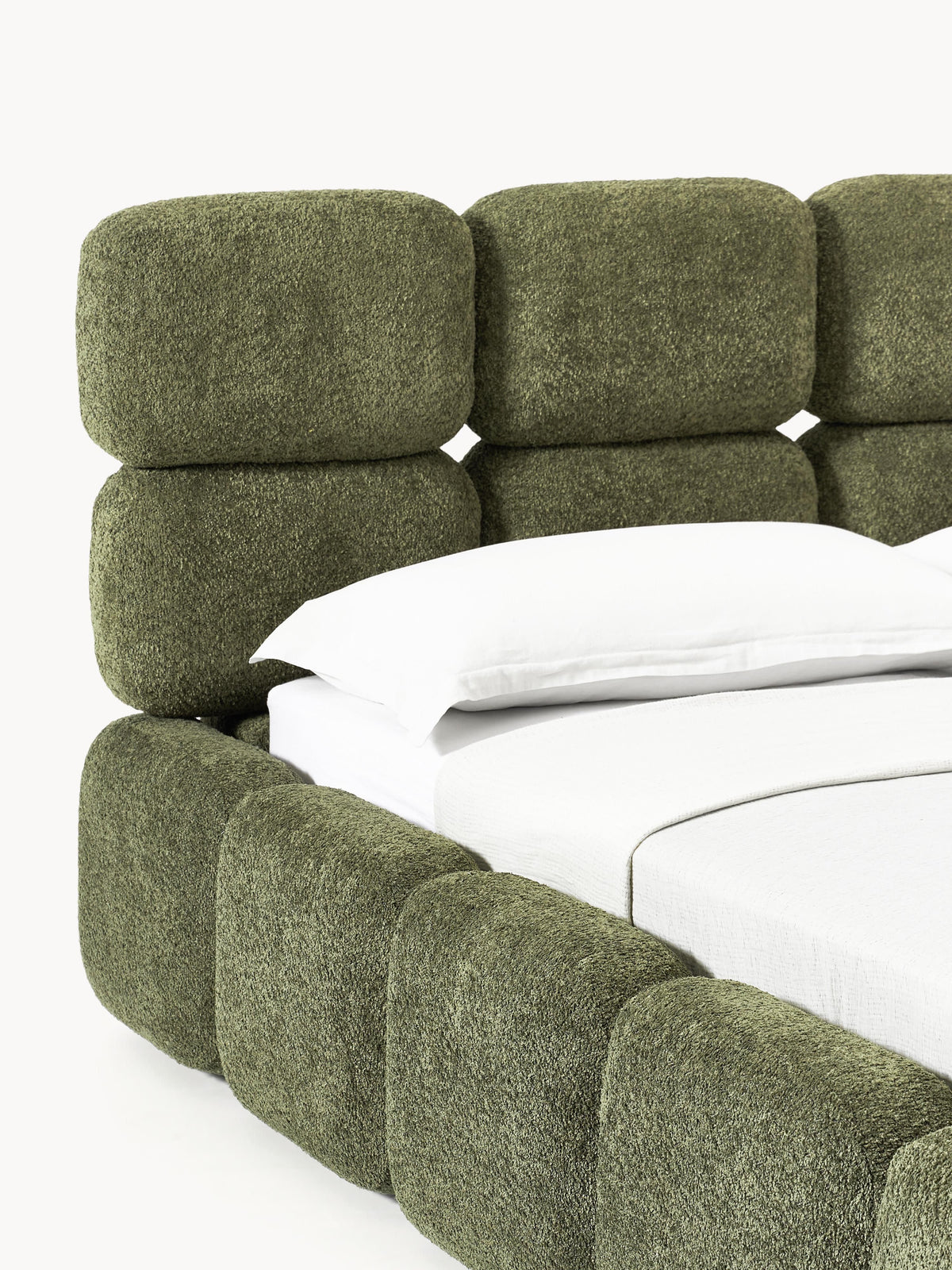 Tayla Upholstered Teddy Bouclé Bed