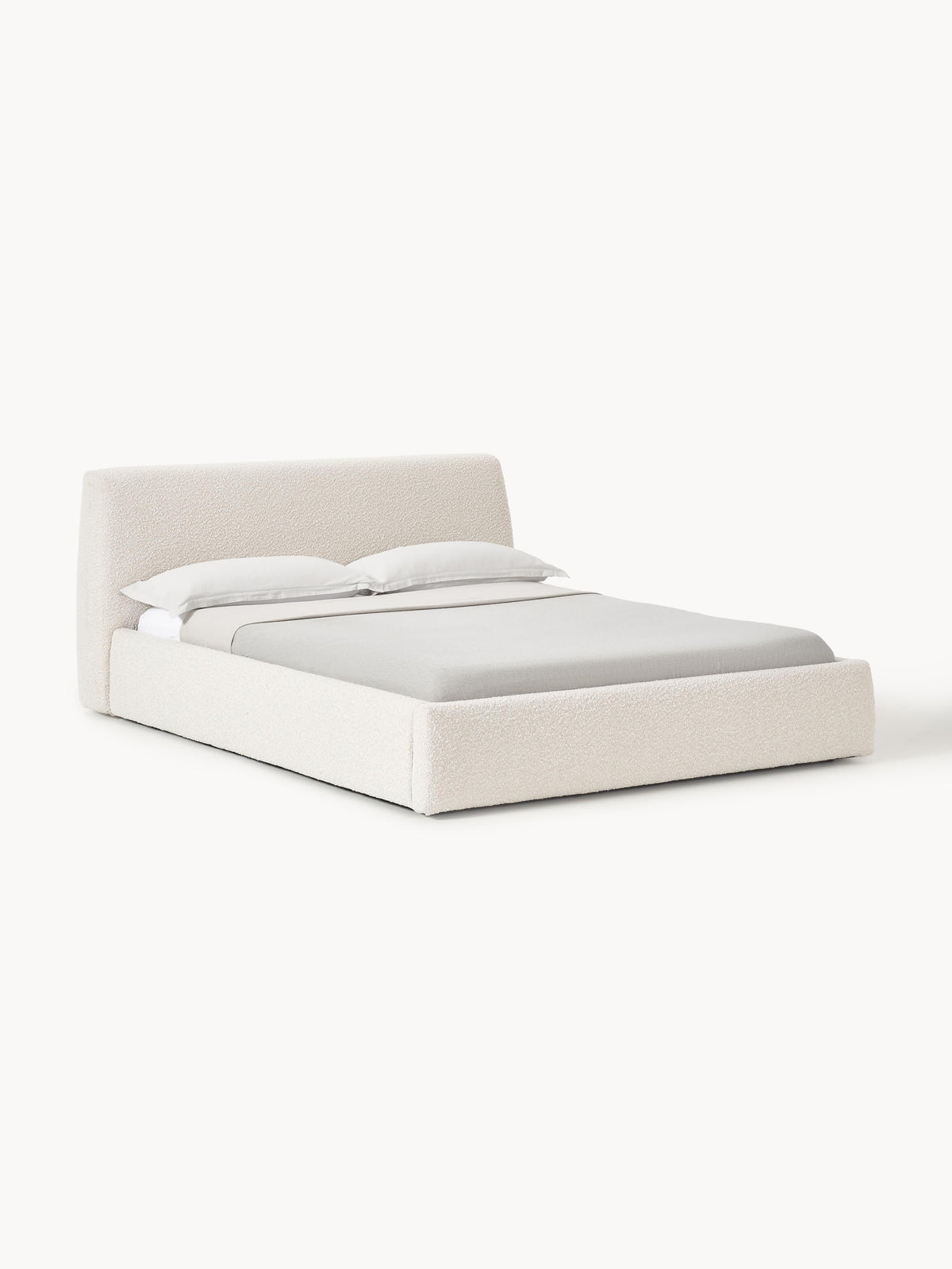 Cloud Upholstered Bouclé Bed