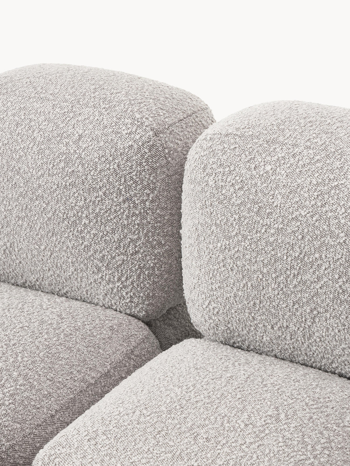 Tayla Bouclé Modular Sofa (2-seater) with Ottoman (left/right)