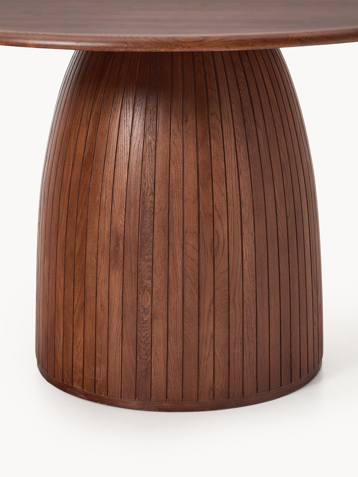 Nelly Round Dining Table with Groove Structure, in various sizes