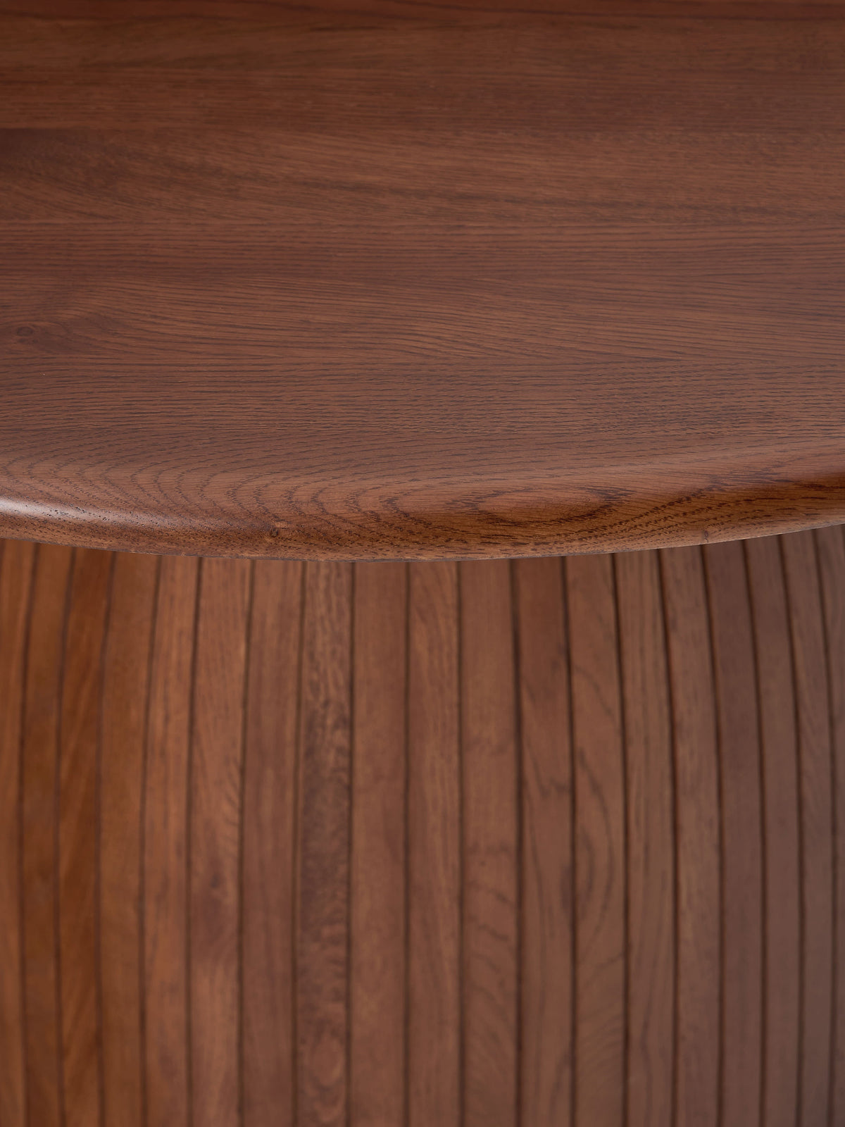 Nelly Round Dining Table with Groove Structure, in various sizes