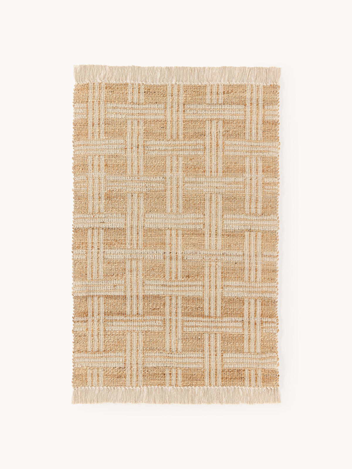 Gallery image 1 - Handwoven Jute Rug Almir with Fringes
