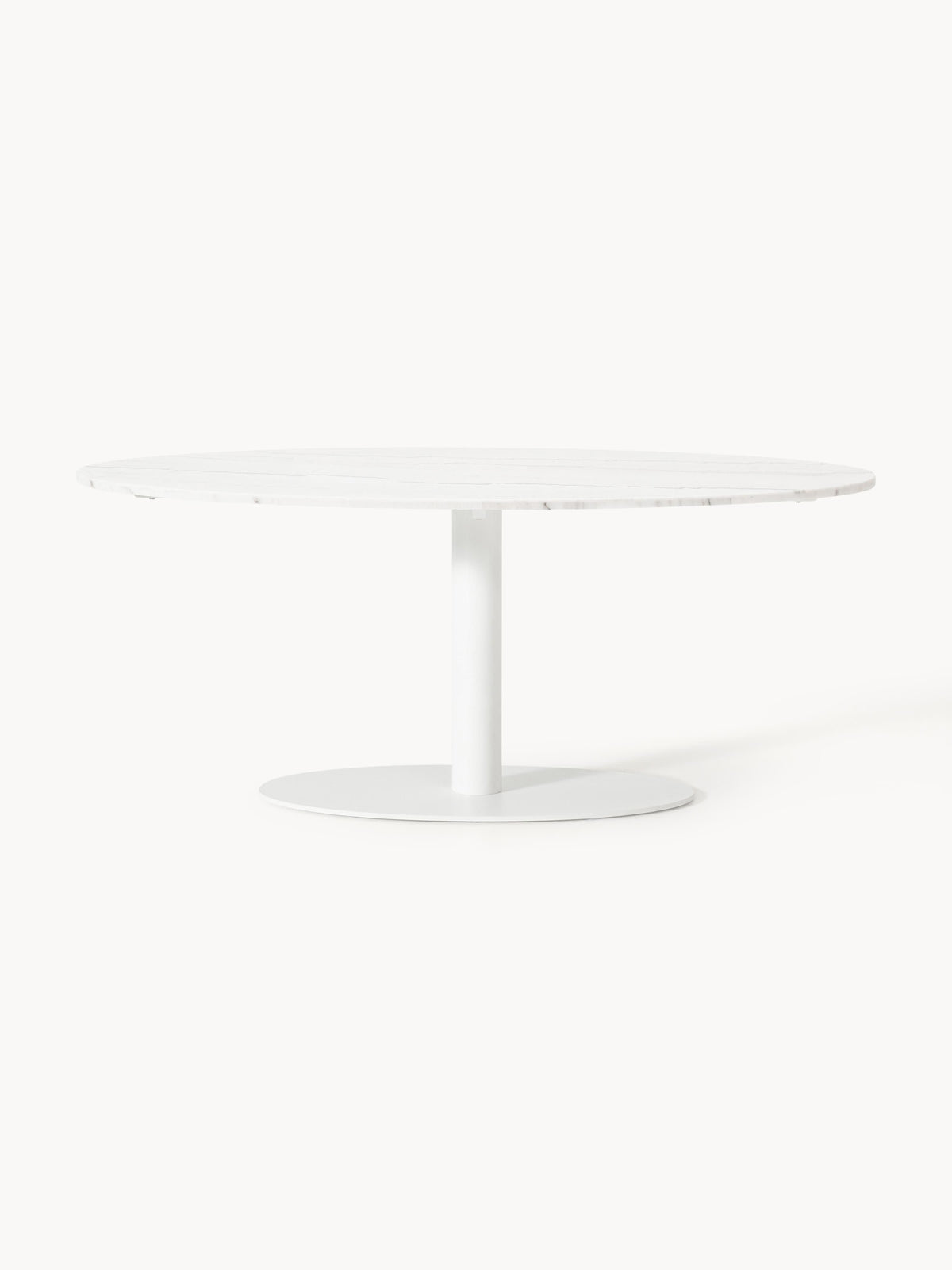 Miley Oval Marble Dining Table, 180 x 90 cm
