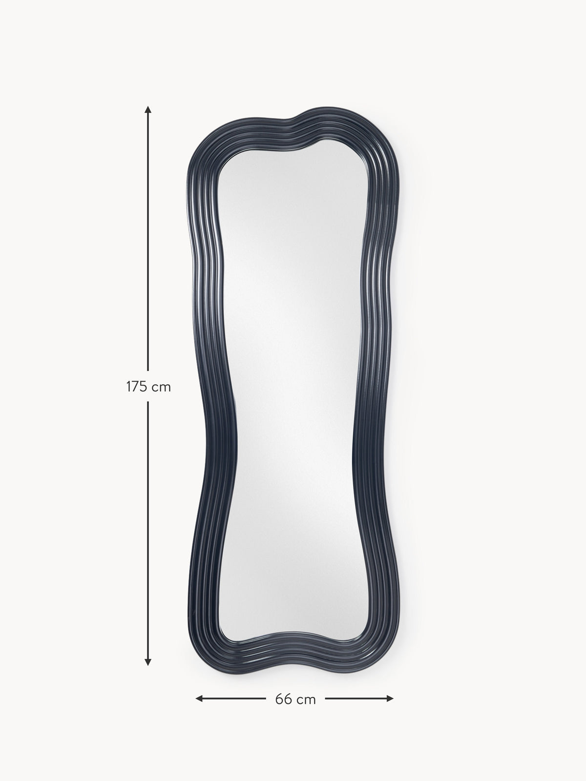 Cosimo Full-Length Wall Mirror with Wavy Frame