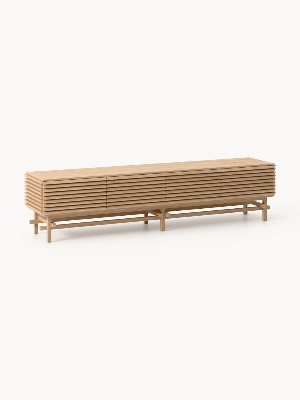 Gallery image 1 - Large Oak Wood Lowboard Pierce