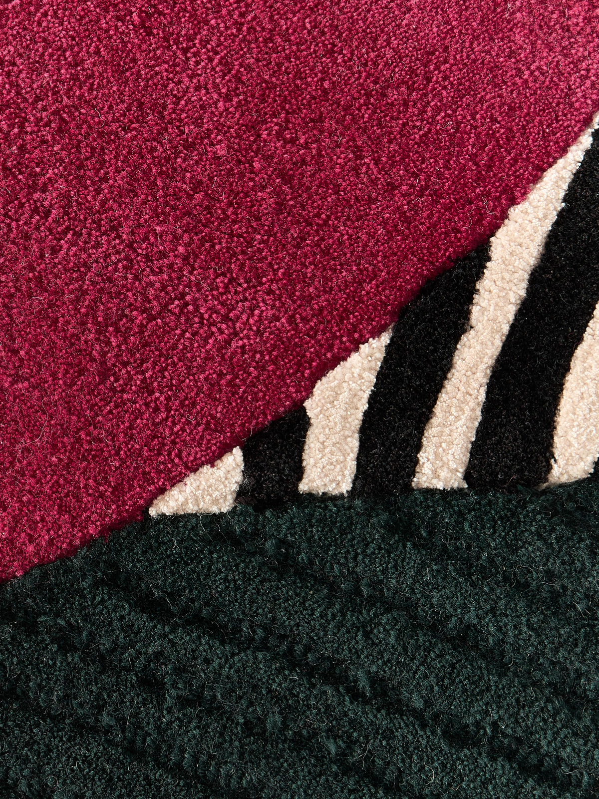 Rosco High-Low Wool Rug, Hand-Tufted