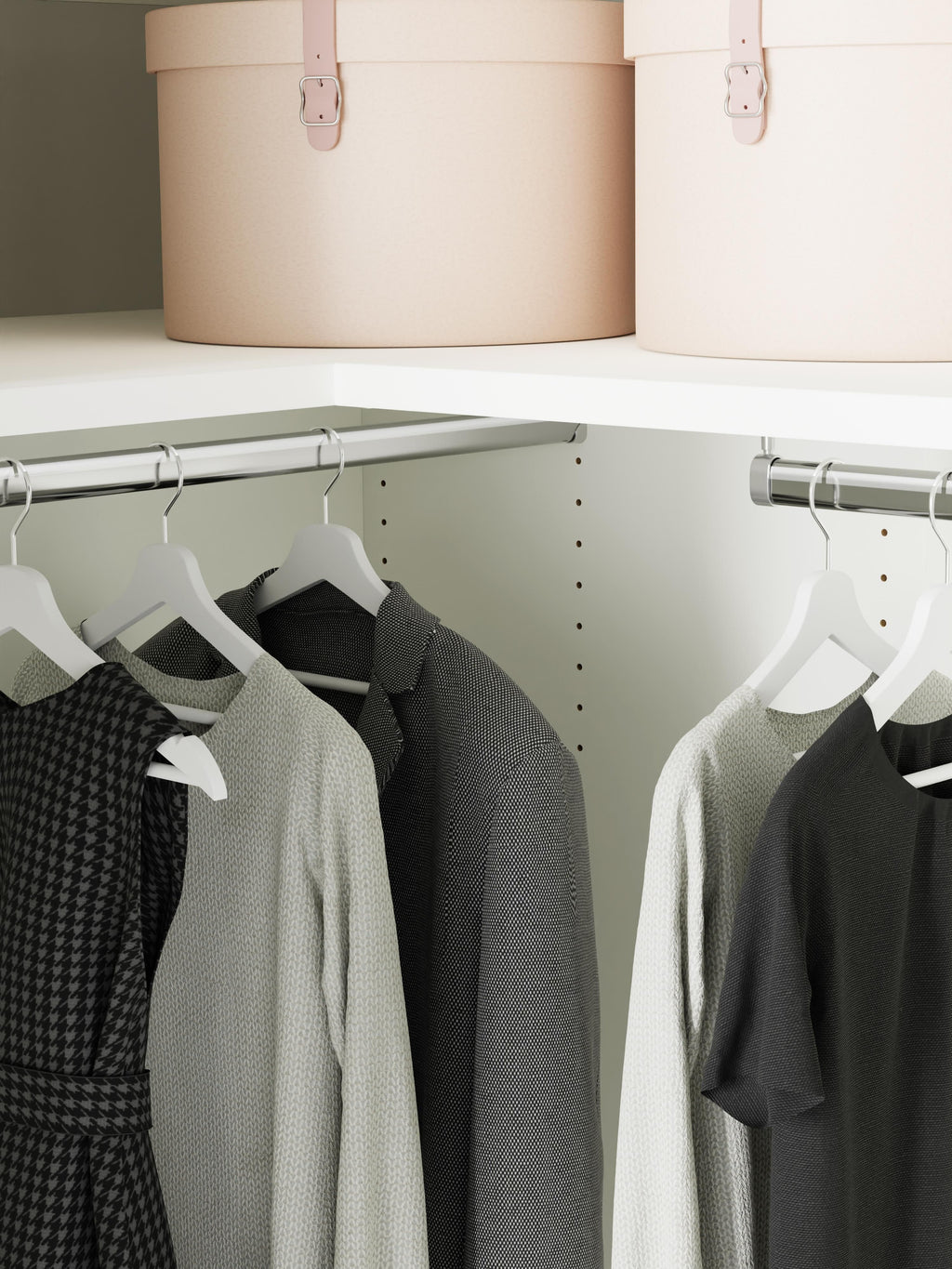 Leon Modular Corner Wardrobe, 115 cm Wide, in various sizes