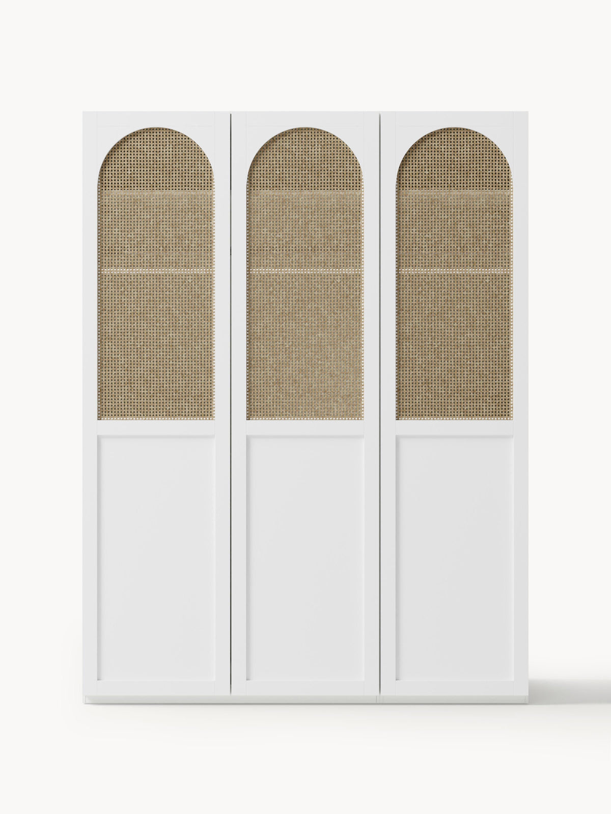 Modular Hinged Door Wardrobe Jeanne, 150 cm Wide, in various sizes