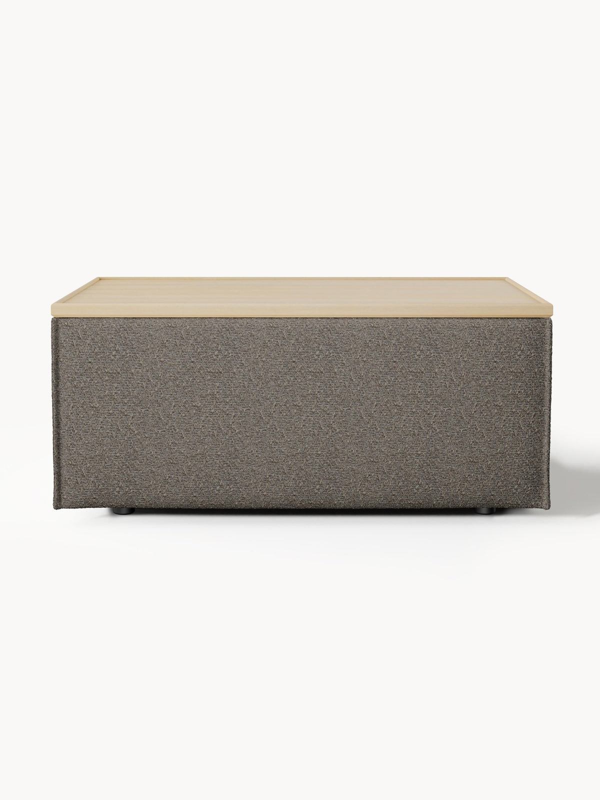 Lennon Bouclé Ottoman with Storage