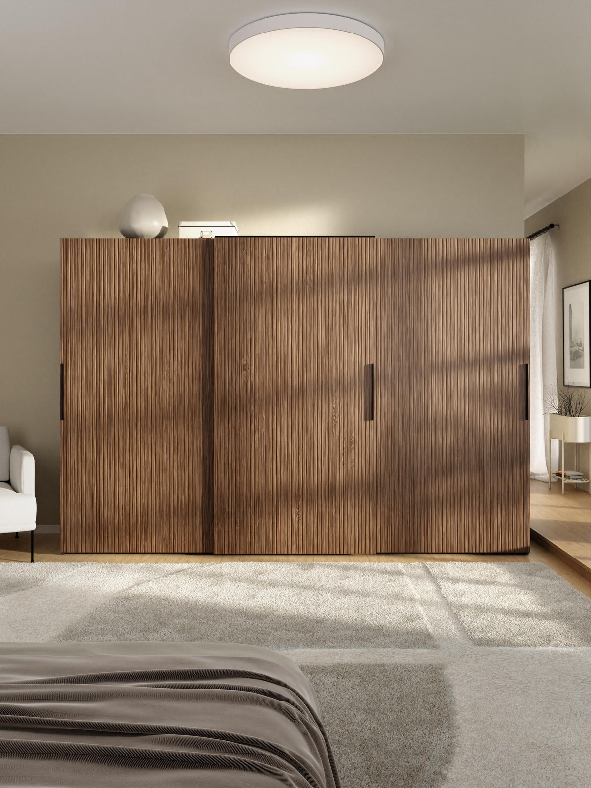 Simone Modular Sliding Door Wardrobe, 300 cm Wide, in various sizes