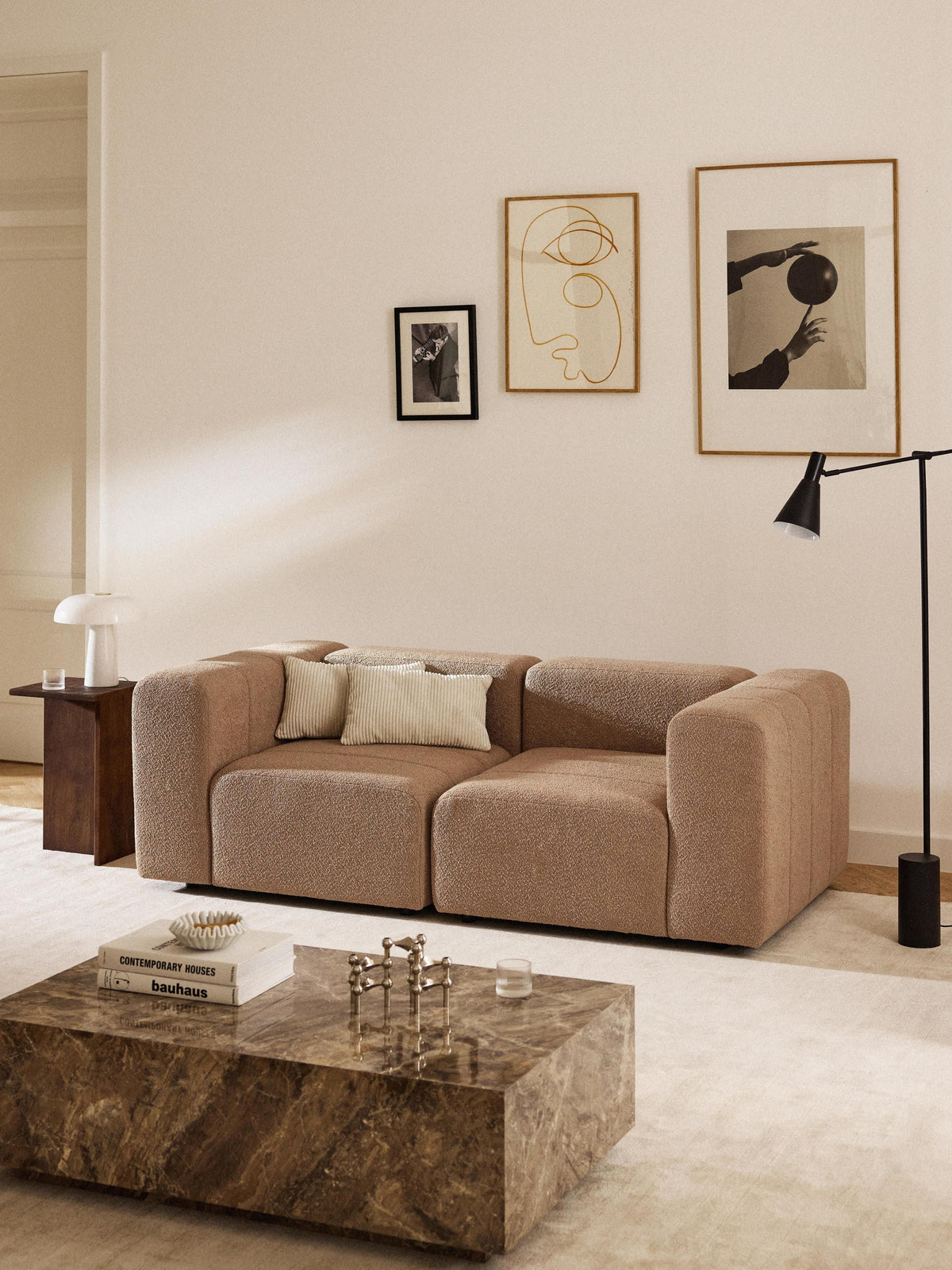 Lena Bouclé Modular Sofa (2-seater)