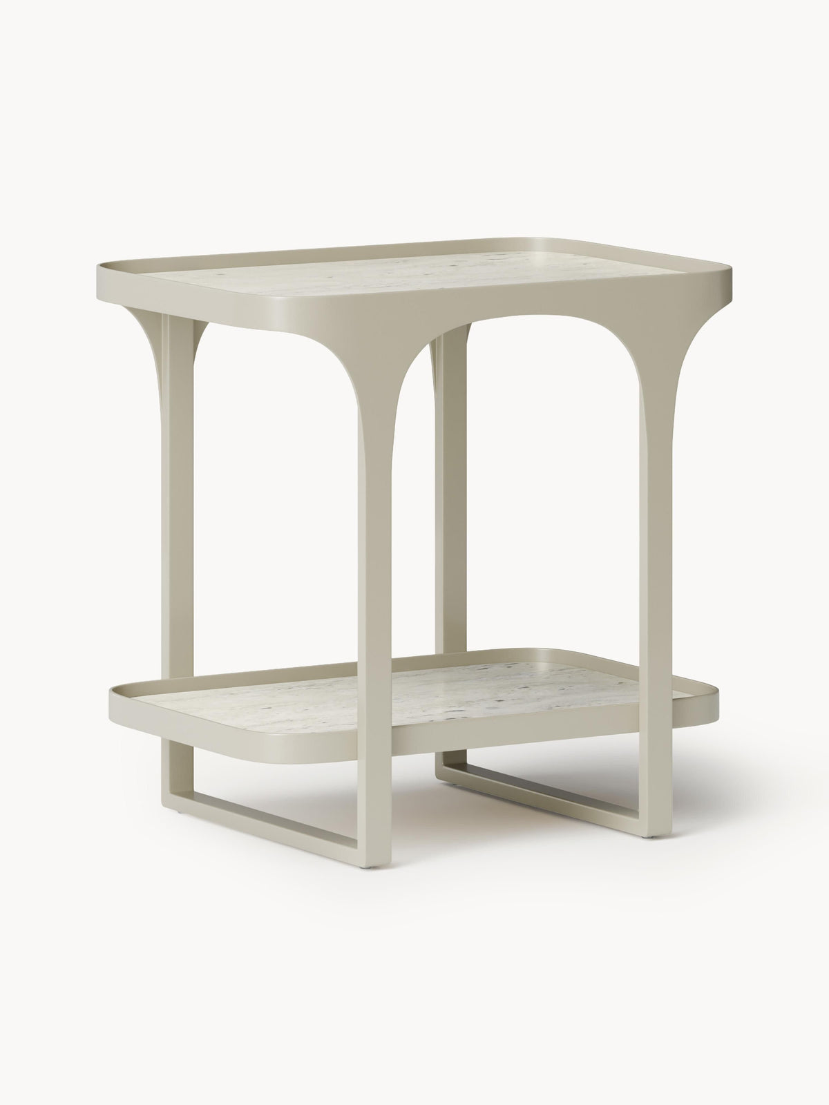 Gallery image 1 - Travertine Effect Side Table Bella