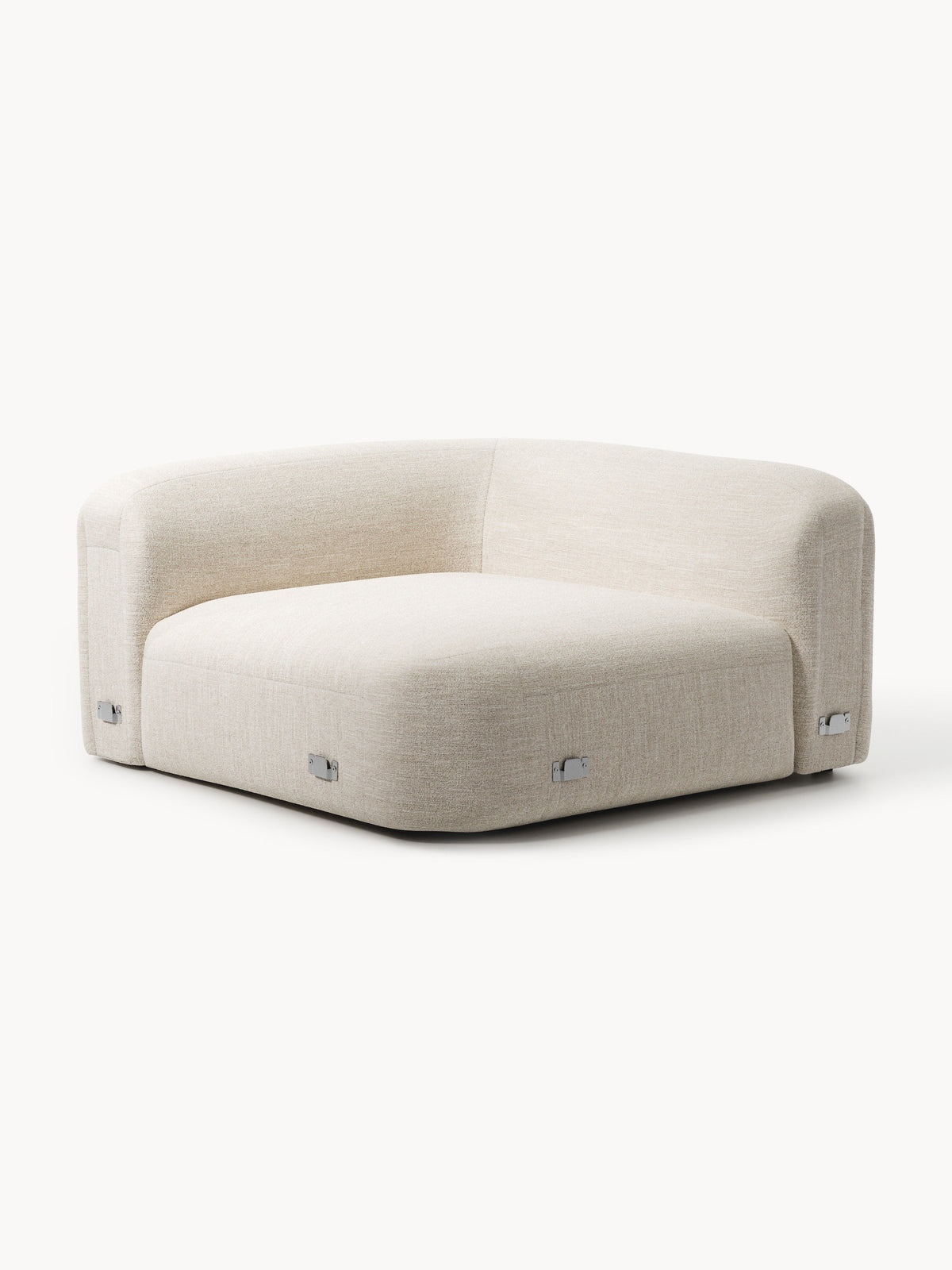 Wolke Round Bouclé Corner Module
